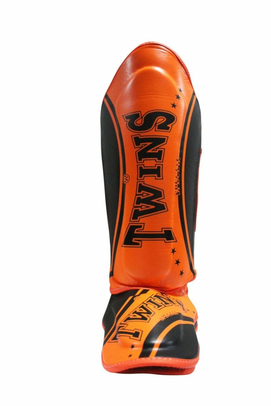 Shinguards * | Best Sale Twins Special Shinguards Fsgl-10 Tw4 Black/Orange