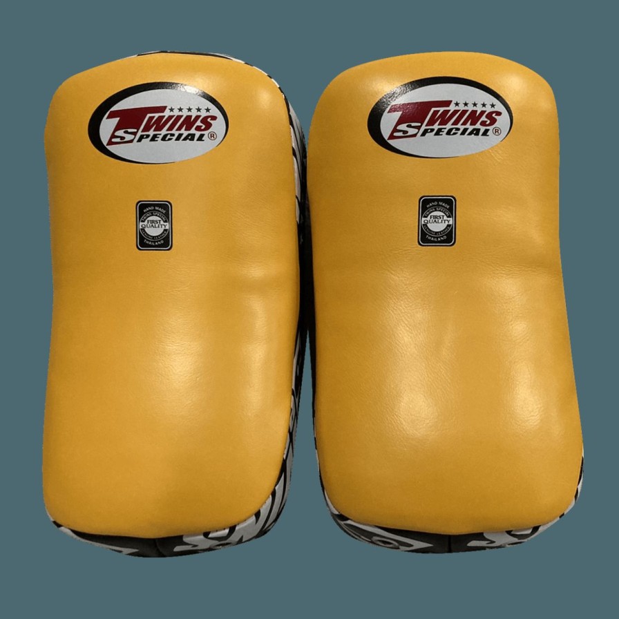 Thai Pads * | Less Expensive Twins Special Kicking Pads Kpl12 Yellow Black