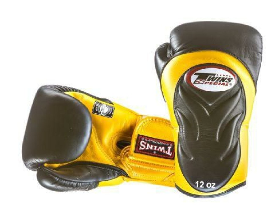 Boxing Gloves * | Online Sale Twins Special Bgvl6 Yellow/Black Boxing Gloves