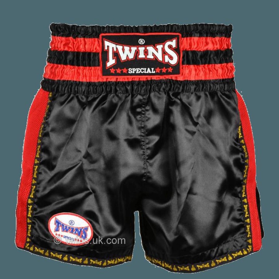 Muay Thai Shorts * | Clearance Sale Twins Special Shorts Tws-922 Black/ Red