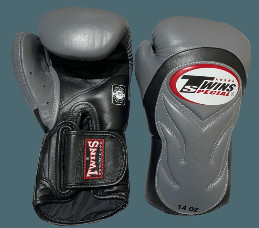 Boxing Gloves * | Special Offers Twins Special Bgvl6 Black Grey Boxing Gloves