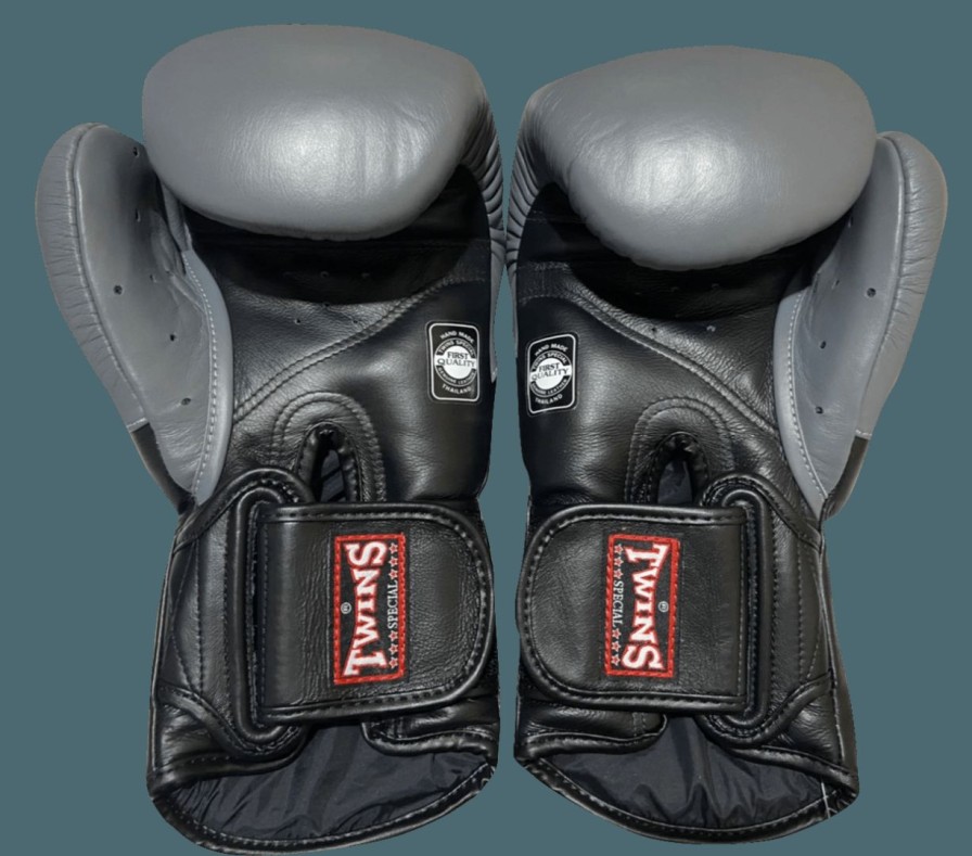 Boxing Gloves * | Special Offers Twins Special Bgvl6 Black Grey Boxing Gloves