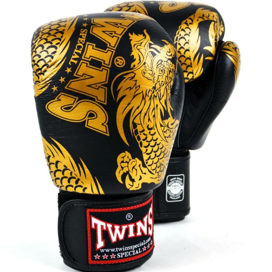 Boxing Gloves * | Closeout Sale Twins Special Fbgvl3-49 Gold/Black Boxing Gloves