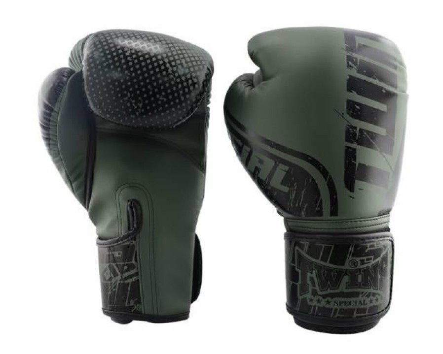 Boxing Gloves * | Clearance Sale Twins Special Fbgvs12-Tw7 Black Olive Boxing Gloves