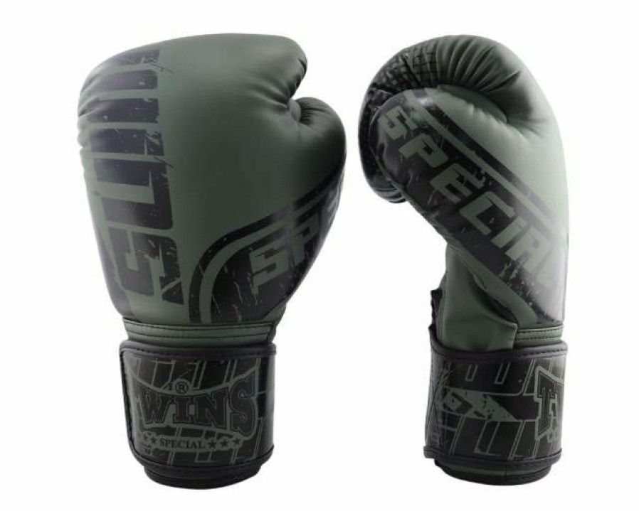 Boxing Gloves * | Clearance Sale Twins Special Fbgvs12-Tw7 Black Olive Boxing Gloves