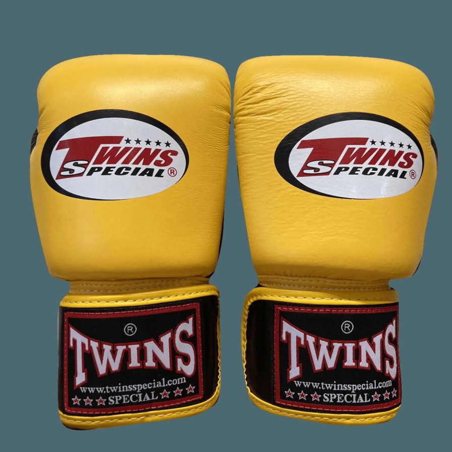 Boxing Gloves * | Special Twins Special Boxing Gloves Bgvla-2T Bk/Ye/Bk Yellow Front