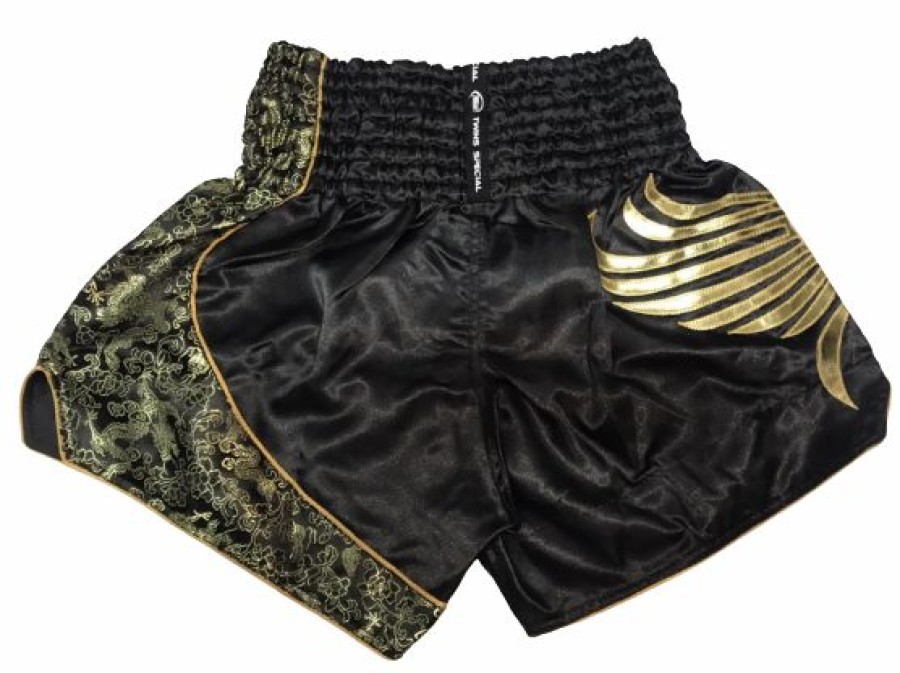 Muay Thai Shorts * | Fashionable Twins Special Muay Thai Shorts T-151 Black/Rd