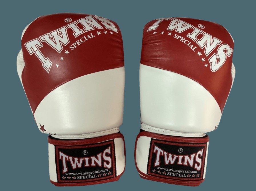 Boxing Gloves * | Promotions Twins Special Boxing Gloves Bgvl10 Red/White