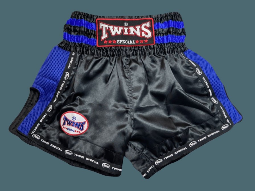 Muay Thai Shorts * | Clearance Sale Twins Special Shorts Tws-922 Blue Black