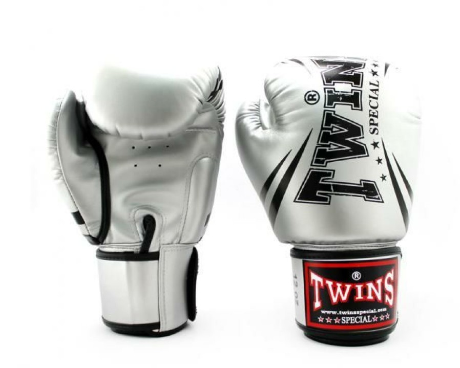 Boxing Gloves * | Online Sale Twins Special Boxing Gloves Fbgvs3-Tw6 Silver