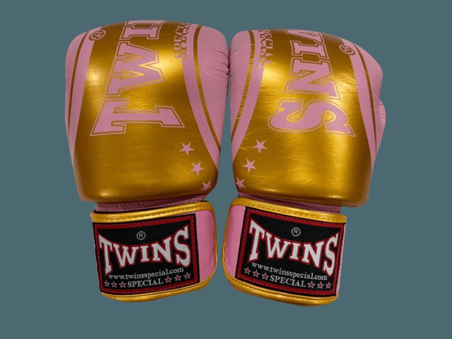 Boxing Gloves * | Crazy Deals Twins Special Boxing Gloves Fbgvl3-Tw4 Pink Gold