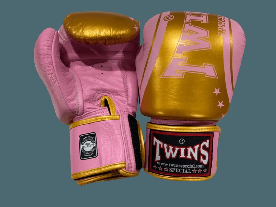 Boxing Gloves * | Crazy Deals Twins Special Boxing Gloves Fbgvl3-Tw4 Pink Gold