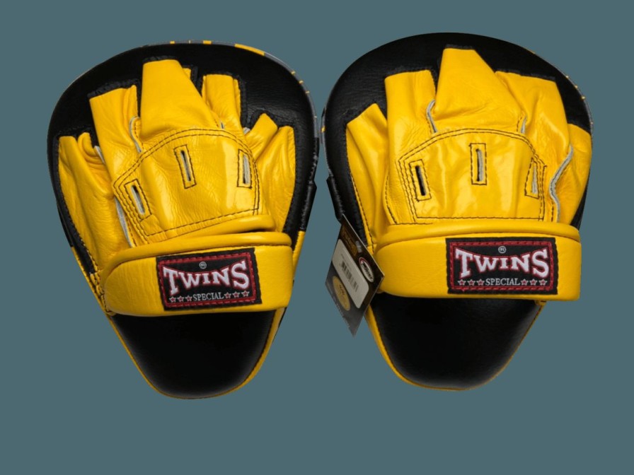 Focus Mitts * | Fire Sale Twins Special Focus Mitts Pml 10 Black Yellow