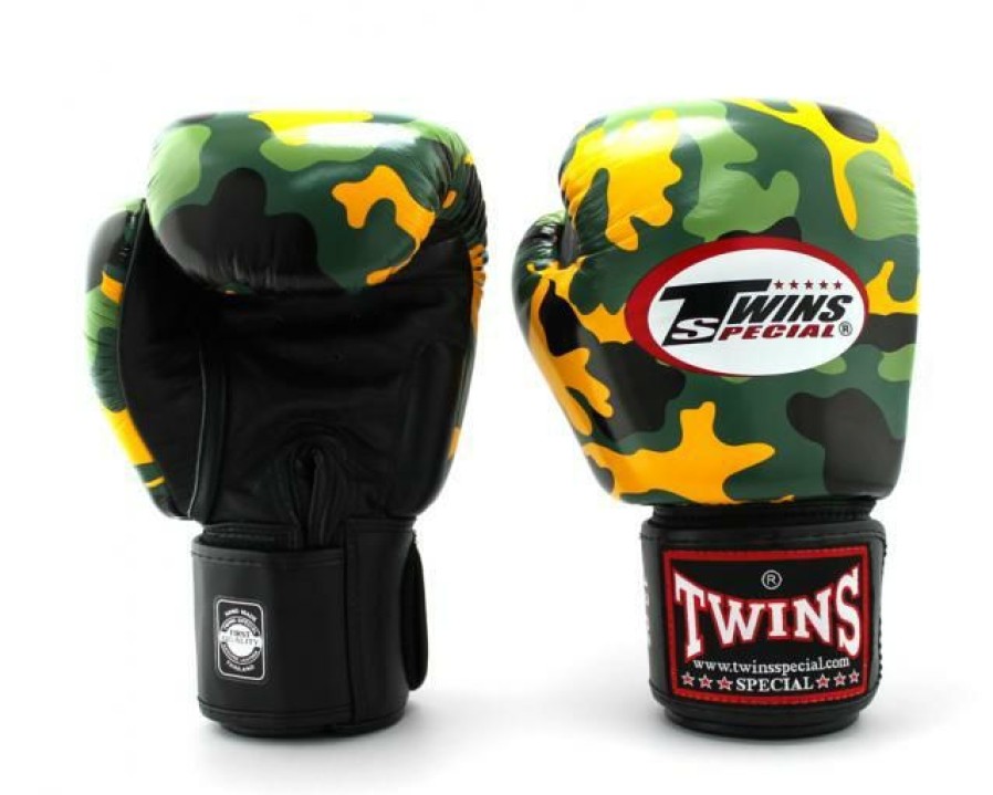 Boxing Gloves * | Promotions Twins Special Boxing Gloves Fbgvl3-Ar Yellow