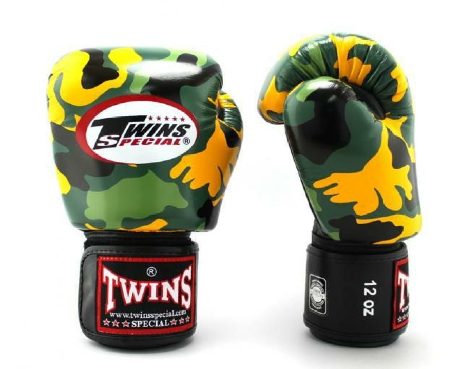 Boxing Gloves * | Promotions Twins Special Boxing Gloves Fbgvl3-Ar Yellow