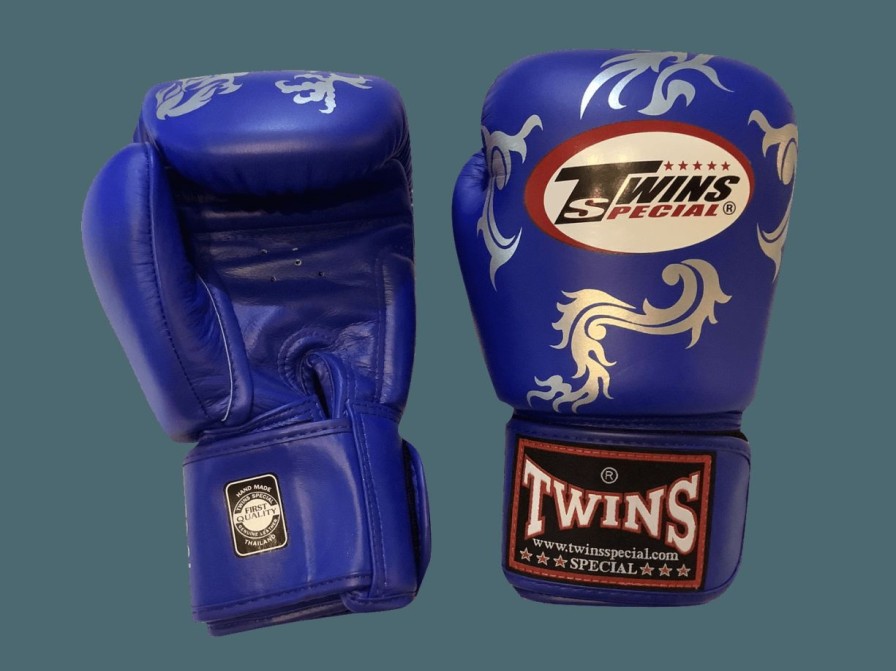 Boxing Gloves * | Promotions Twins Special Boxing Gloves Fbgvl3-30S Blue/Silver