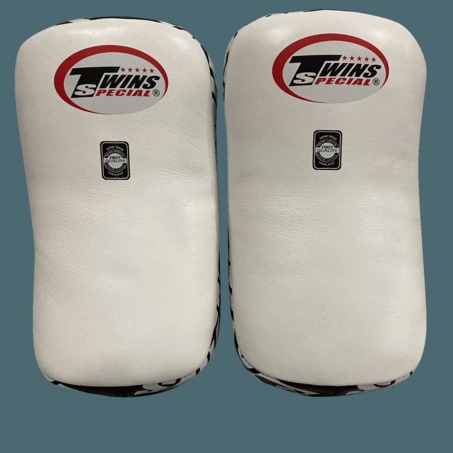 Thai Pads * | Special Offers Twins Special Kicking Pads Kpl10 White Black