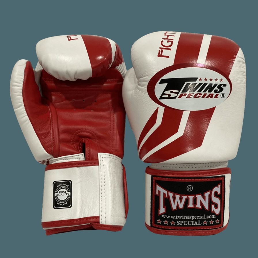 Boxing Gloves * | Fire Sale Twins Special Boxing Gloves Fbgvl3-43 Red White