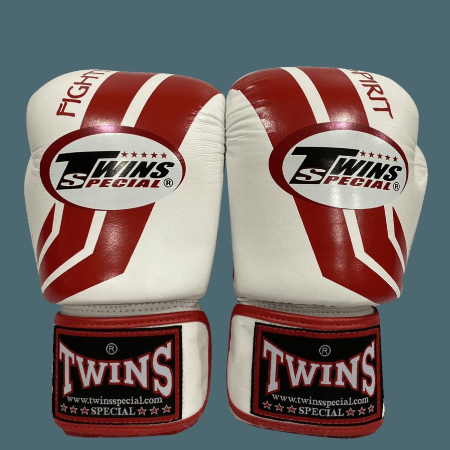 Boxing Gloves * | Fire Sale Twins Special Boxing Gloves Fbgvl3-43 Red White