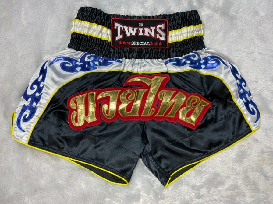 Muay Thai Shorts * | Special Offers Twins Special Shorts T-26 Blue/Black