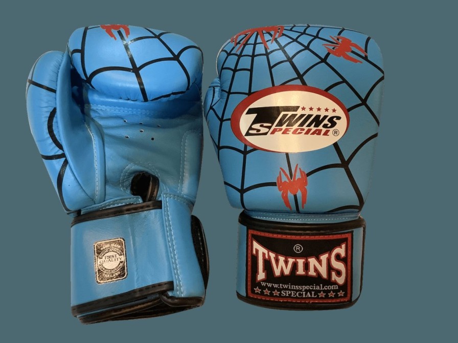 Boxing Gloves * | Hot Sale Twins Special Boxing Gloves Fbgvl3-8 Spider Blue