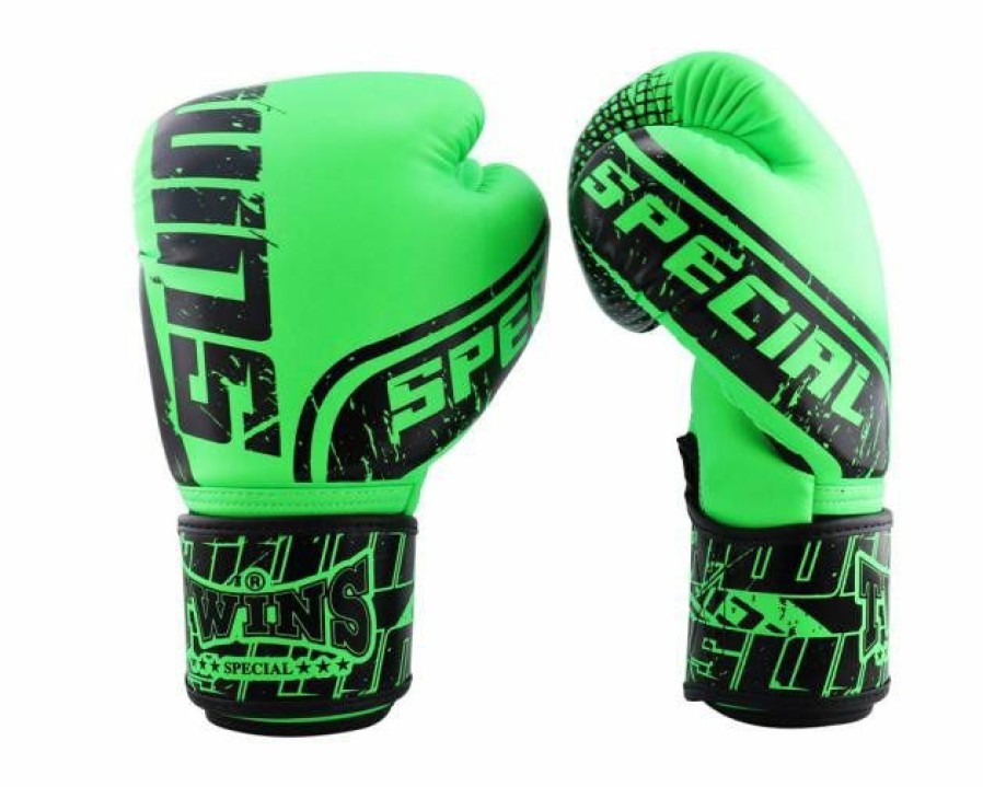 Boxing Gloves * | Best Sale Twins Special Twins Specia Fbgvs12-Tw7 Black Greenl Boxing Gloves