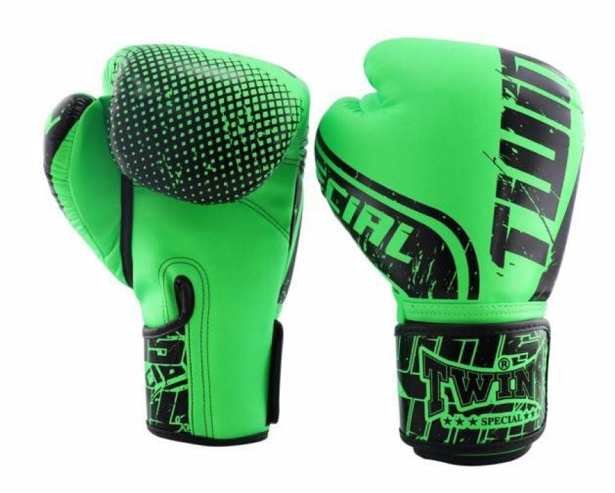 Boxing Gloves * | Best Sale Twins Special Twins Specia Fbgvs12-Tw7 Black Greenl Boxing Gloves