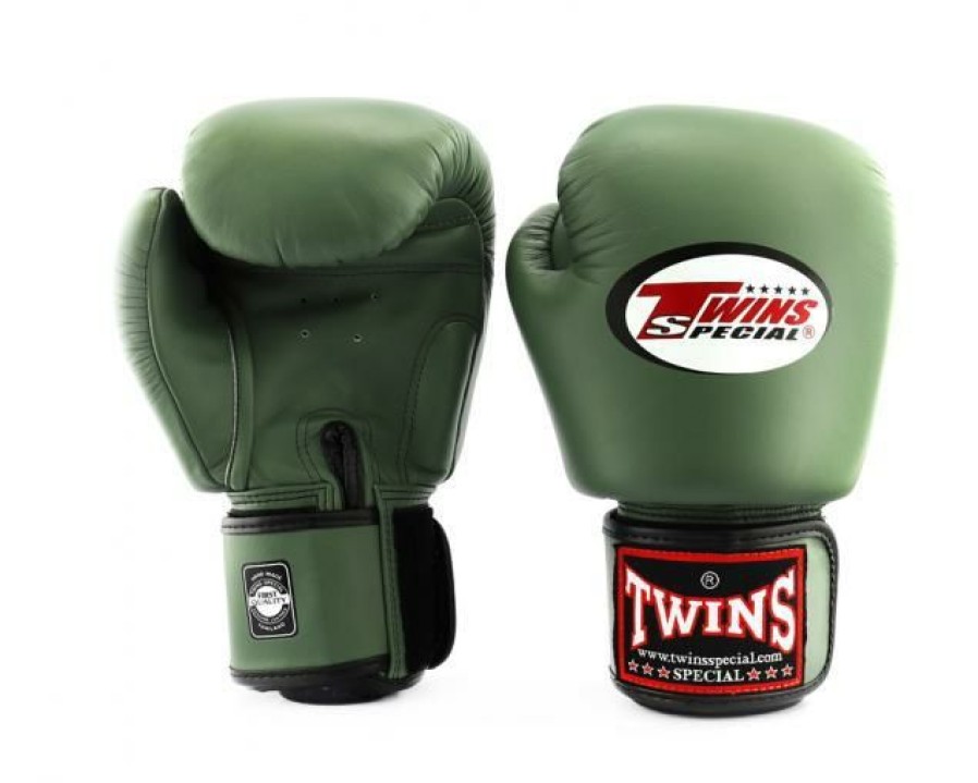 Boxing Gloves * | Discount Twins Special Boxing Gloves Bgvl3 Olive