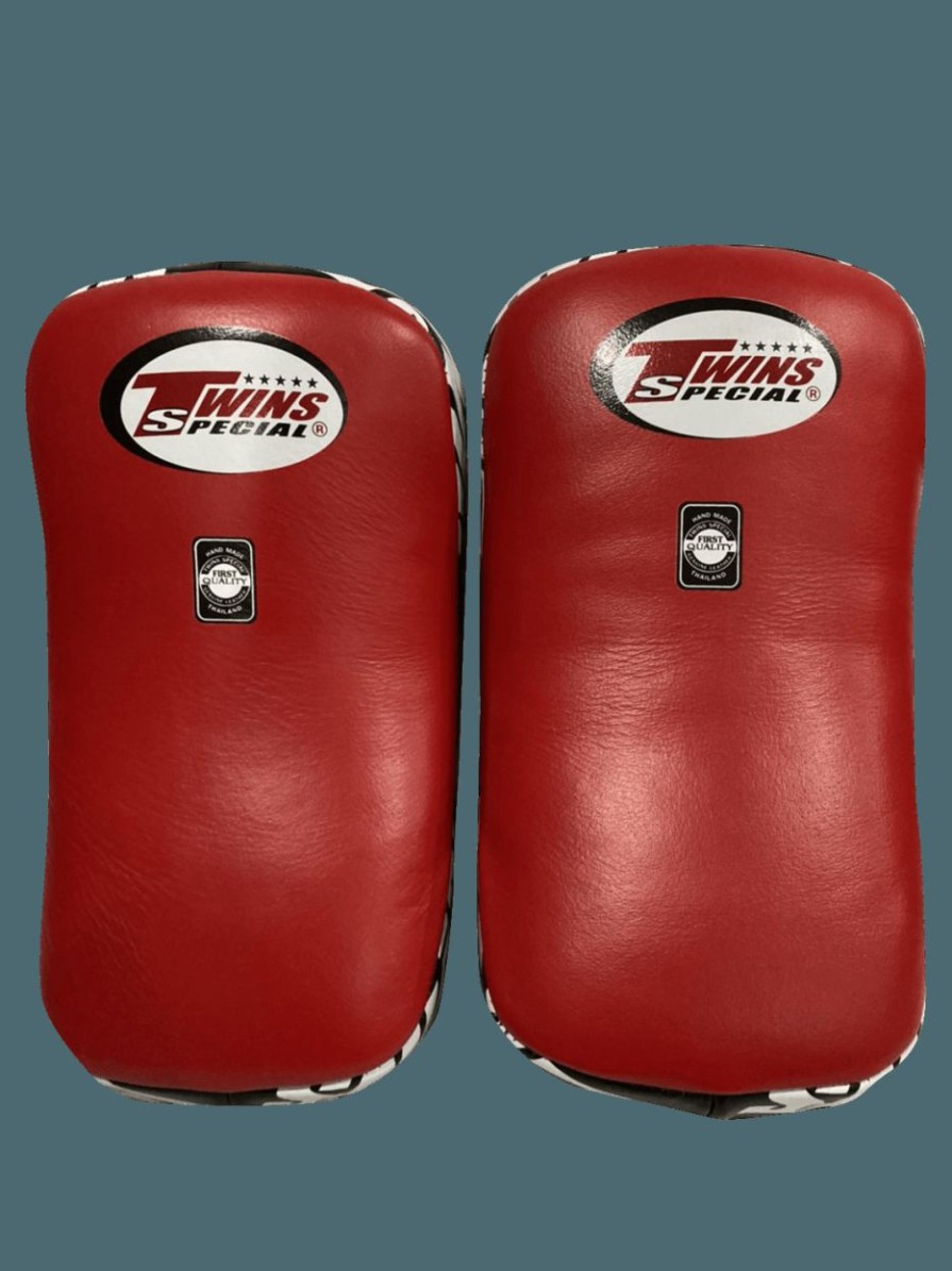 Thai Pads * | Clearance Sale Twins Special Kicking Pads Kpl12 Red Black